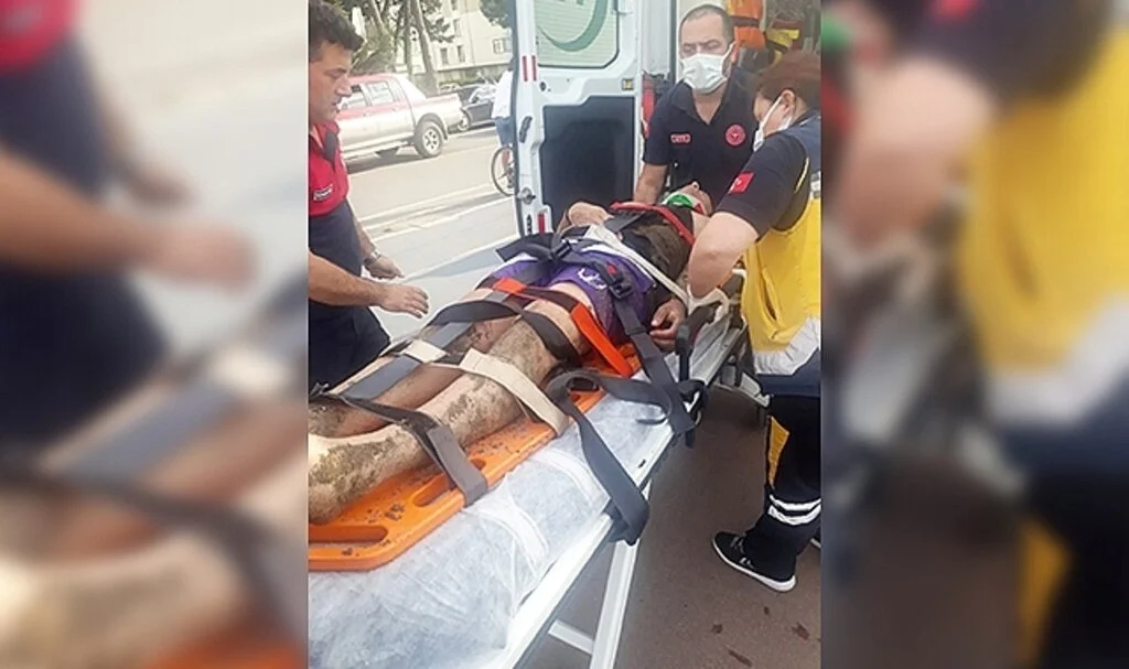 İki kişi son anda kurtarıldı 