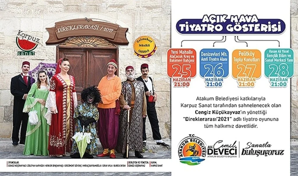 Samsun Atakum Belediyesi’nden açık hava tiyatro gösterisi