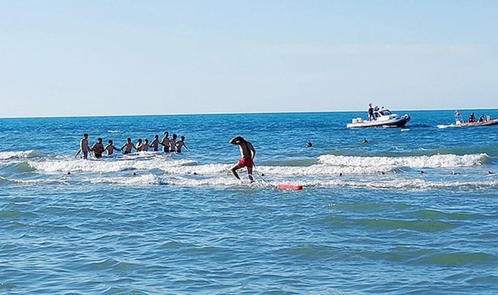 Samsun Atakum sahilinde 1 saatlik panik!