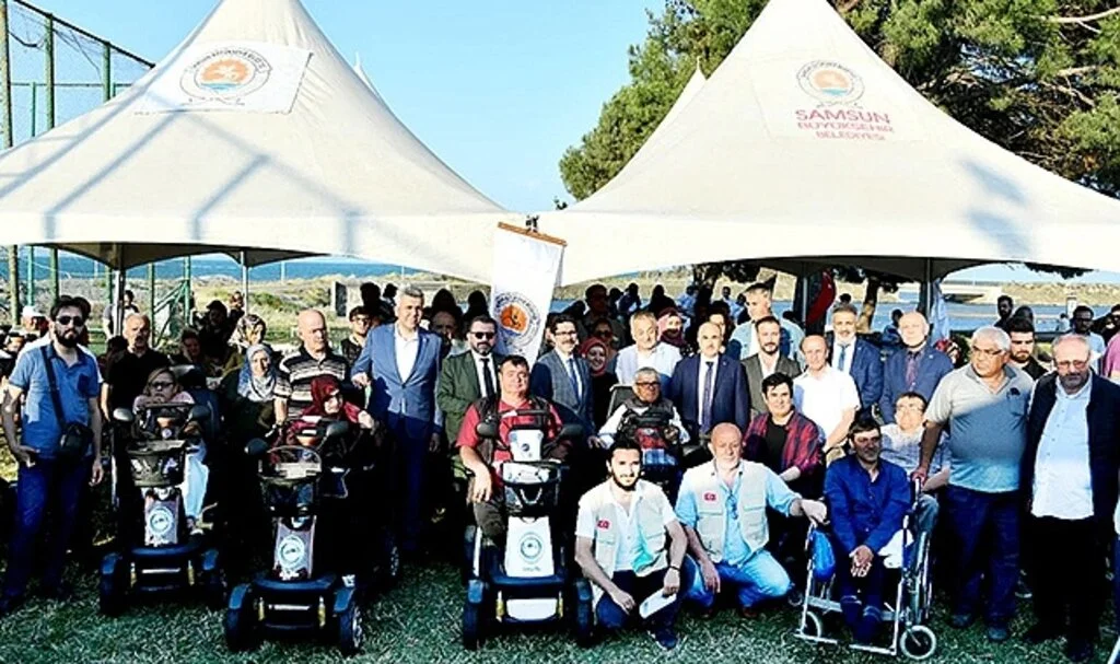 Samsun'da 126 Engelliye Tekerlekli Sandalye 