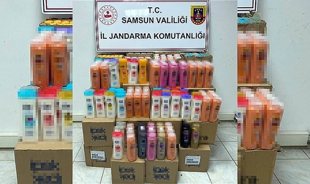 Samsun'da jandarma 875 kutu sahte şampuan ve saç kremi ele geçirdi