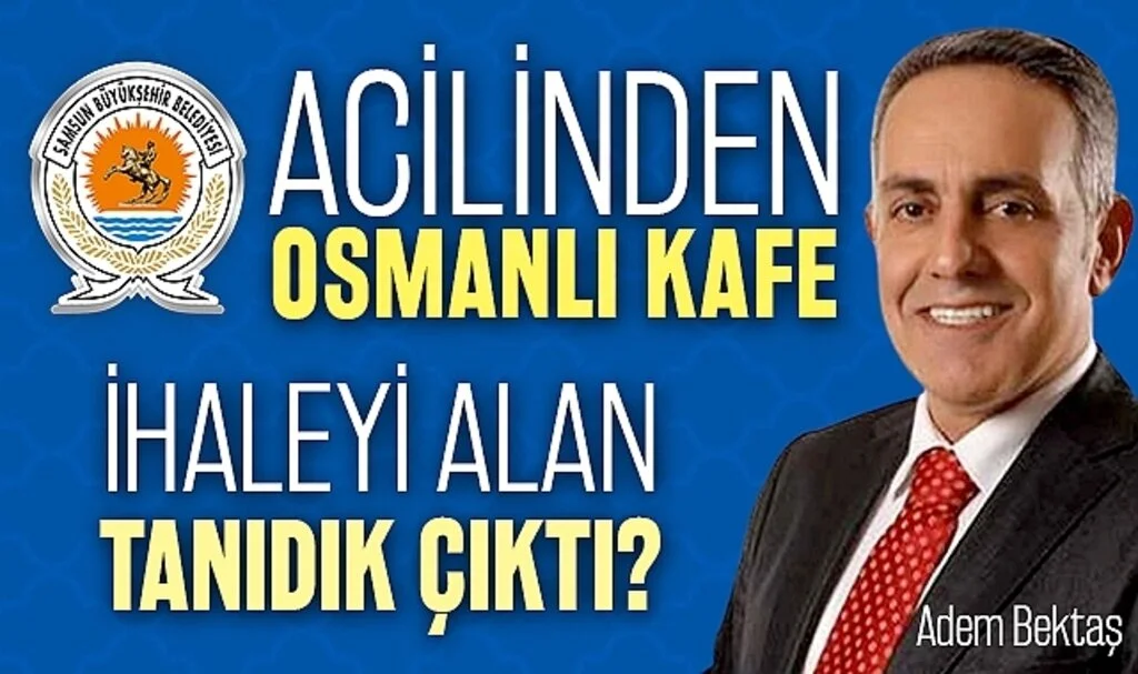 Samsun'da Sosyal Tesisleri Kiralayan Belediye Acil Kodla Kafe İhalesi Yaptı