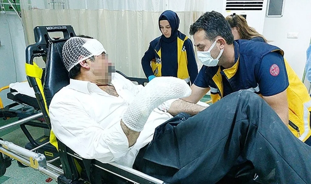 Samsun'da tüpün parlamasıyla alevler içinde kalan şahıs yaralandı