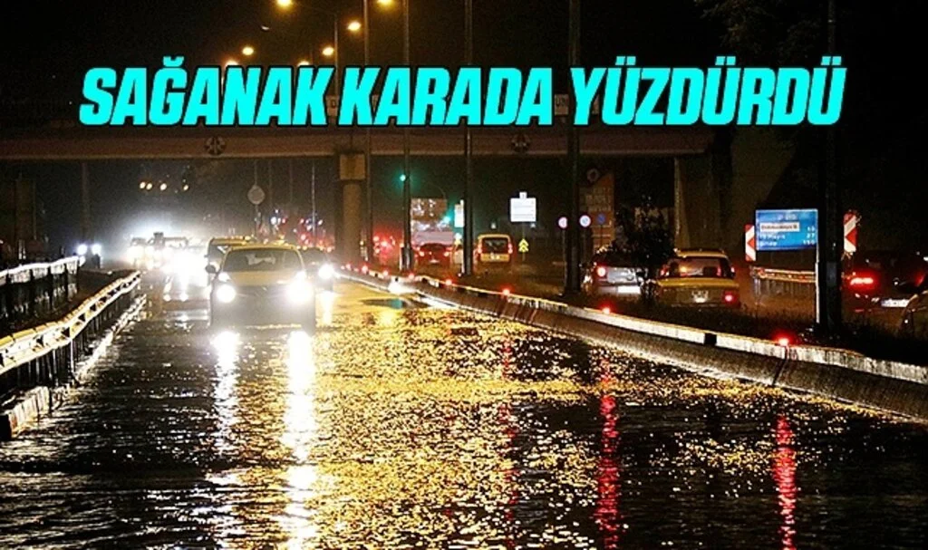 Samsun'u sağanak vurdu, hayat felç oldu