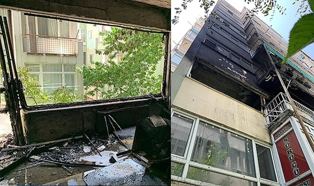Sigara Apartmanı Kül Ediyordu