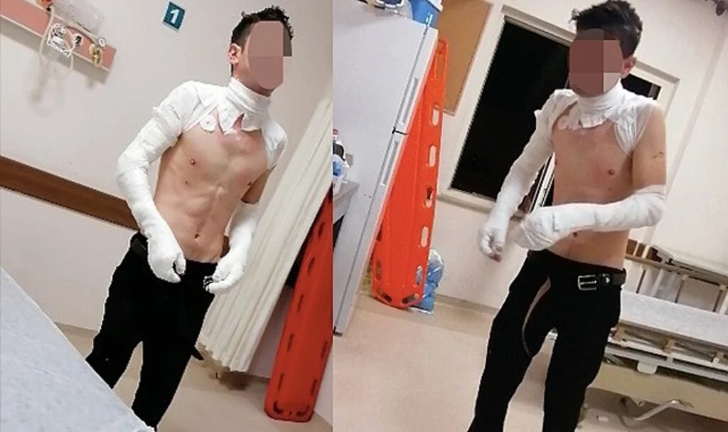 Adresi yanlış verdiği ambulansın geç geldiğini iddia edip, kendini yakmaya çalıştı