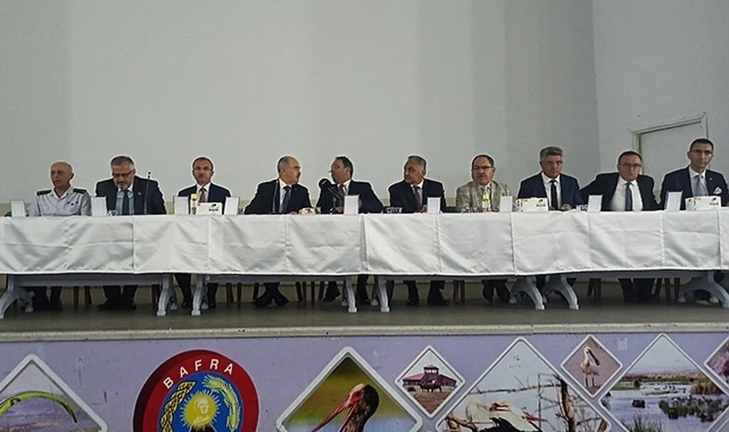 Bafra'da mahalle muhtarları toplantısı