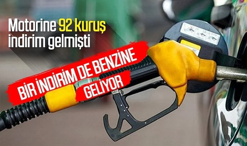Bir indirim de benzine geliyor