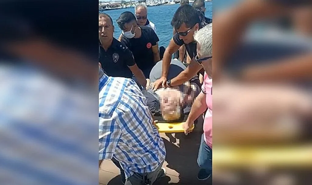 Bottan denize düşen kılavuz kaptan hayatını kaybetti