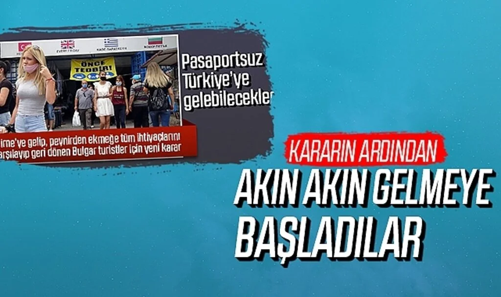 Bulgaristan'a vize kararı sonrası Turistler Edirne'ye akın etti