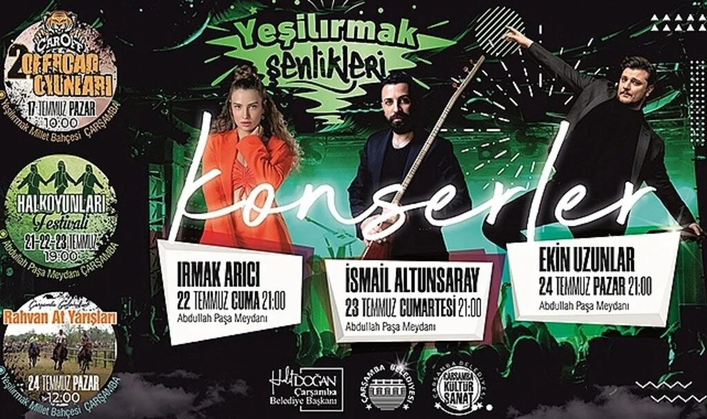 Çarşamba'da Yeşilırmak Şenlikleri başlıyor