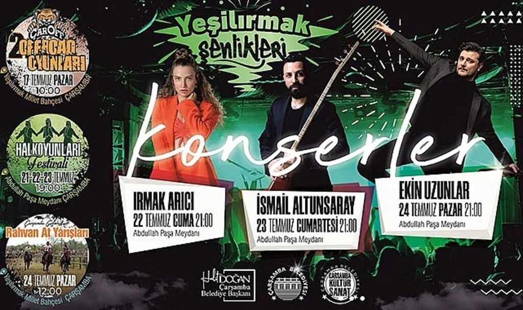 Çarşamba’da “Yeşilırmak Şenlikleri” başlıyor