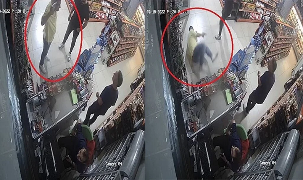 Markette kurusıkı tabancayla şaka yaparken kafasından kendini vurdu