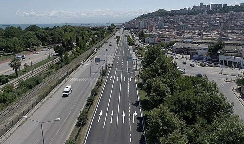 Samsun Atatürk Bulvarı baştan sona yenileniyor