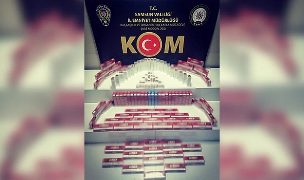 Samsun'da 940 paket kaçak sigara ele geçirildi