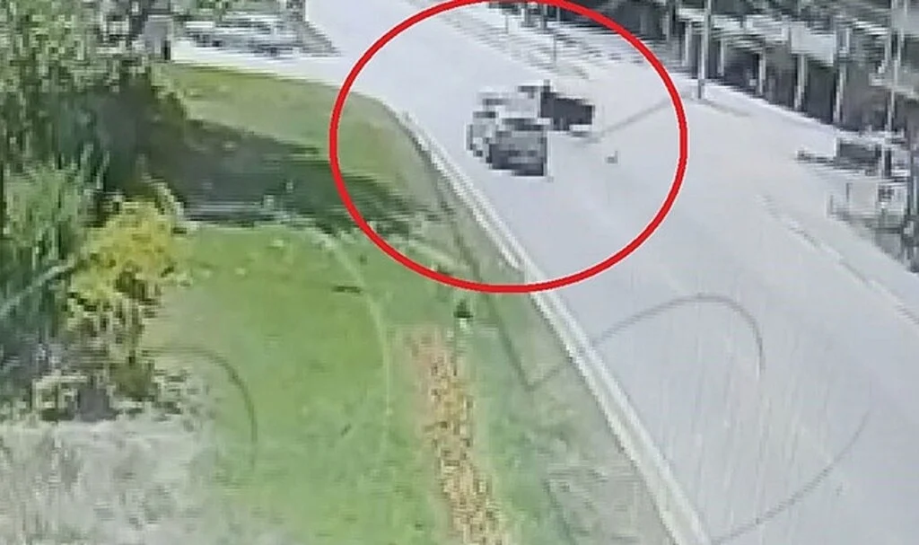 Samsun'da 95 yaşındaki sürücünün öldüğü kaza kamerada