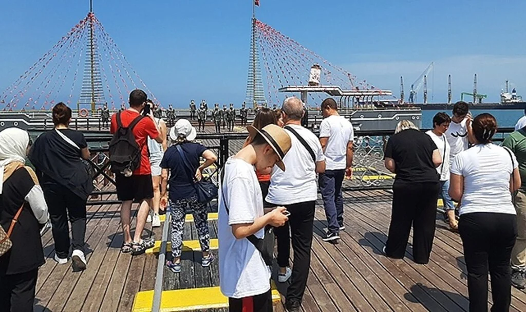 Samsun’da bayramda sahil keyfi