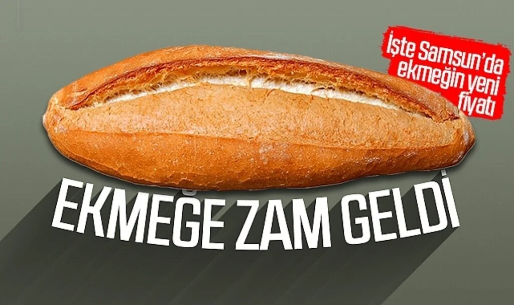 Samsun'da ekmeğe zam 
