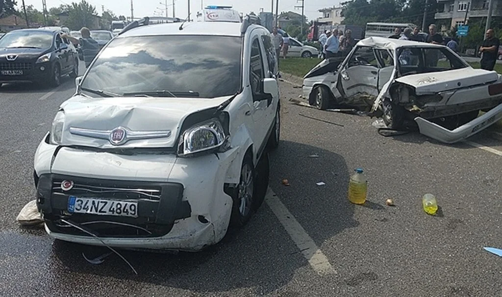 Samsun'da trafik kazası: 2 yaralı