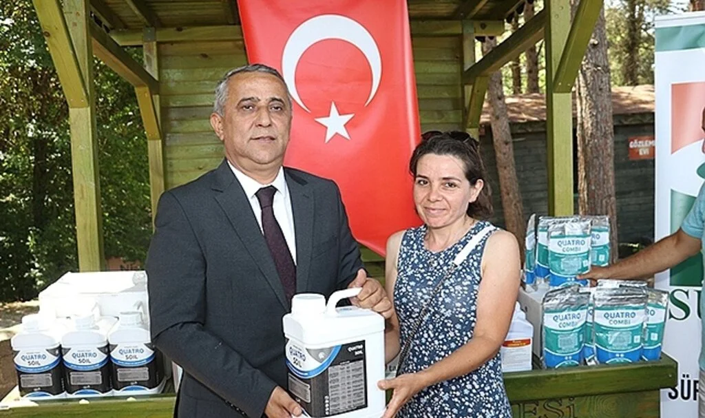 Samsun'da üreticiye bitki koruma ürünleri ve gübre dağıtımı