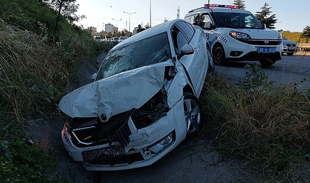 Samsun’da zincirleme kaza: 2’si polis 9 yaralı
