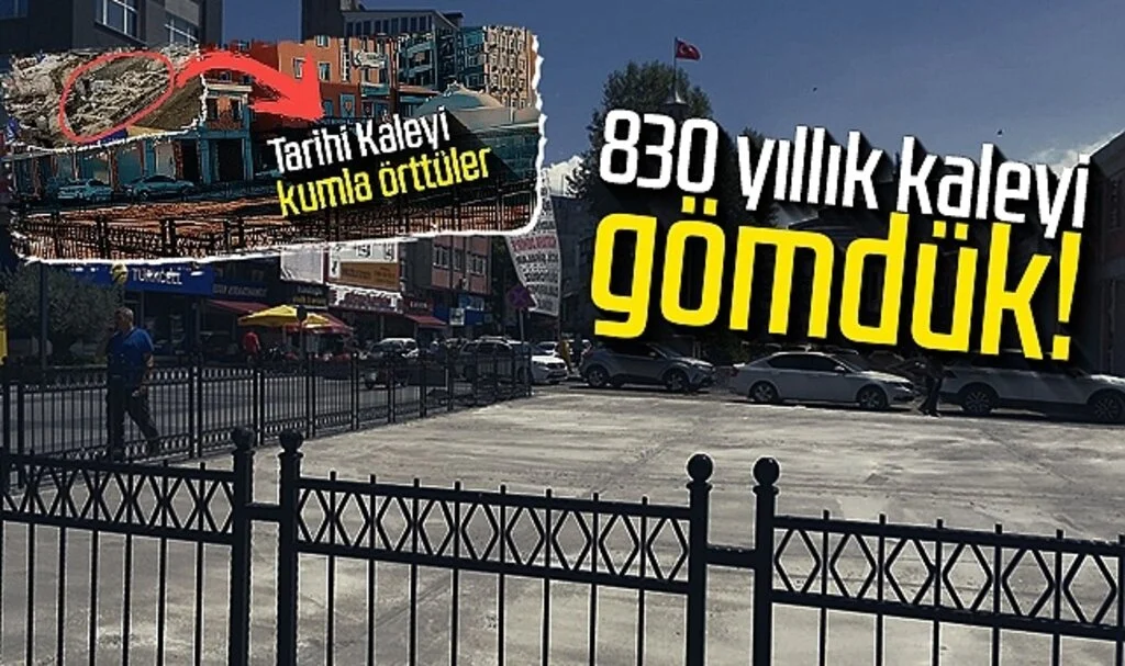 Samsun'un en eski tarihi yapılarından biriydi! 830 yıllık kaleyi gömdük