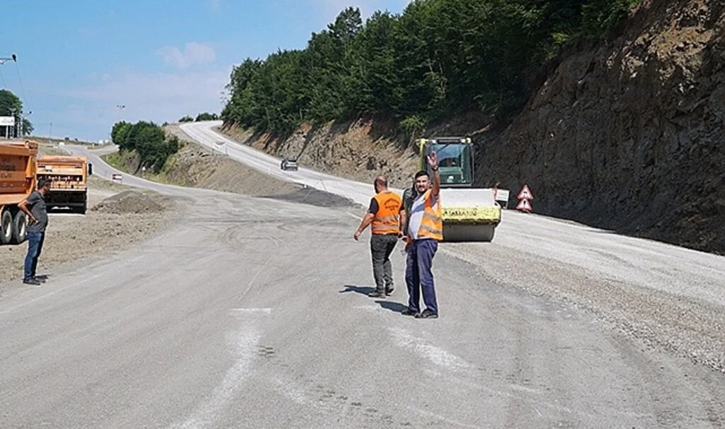 Samsun Üniversitesi yolundaki çalışmalar tamam