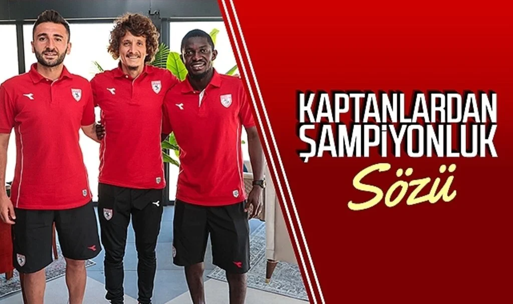 Samsunspor kaptanlarından şampiyonluk sözü