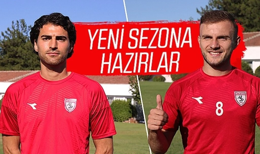 Samsunsporlu Ahmet Sagat ve Celil Yüksel sezona hazır