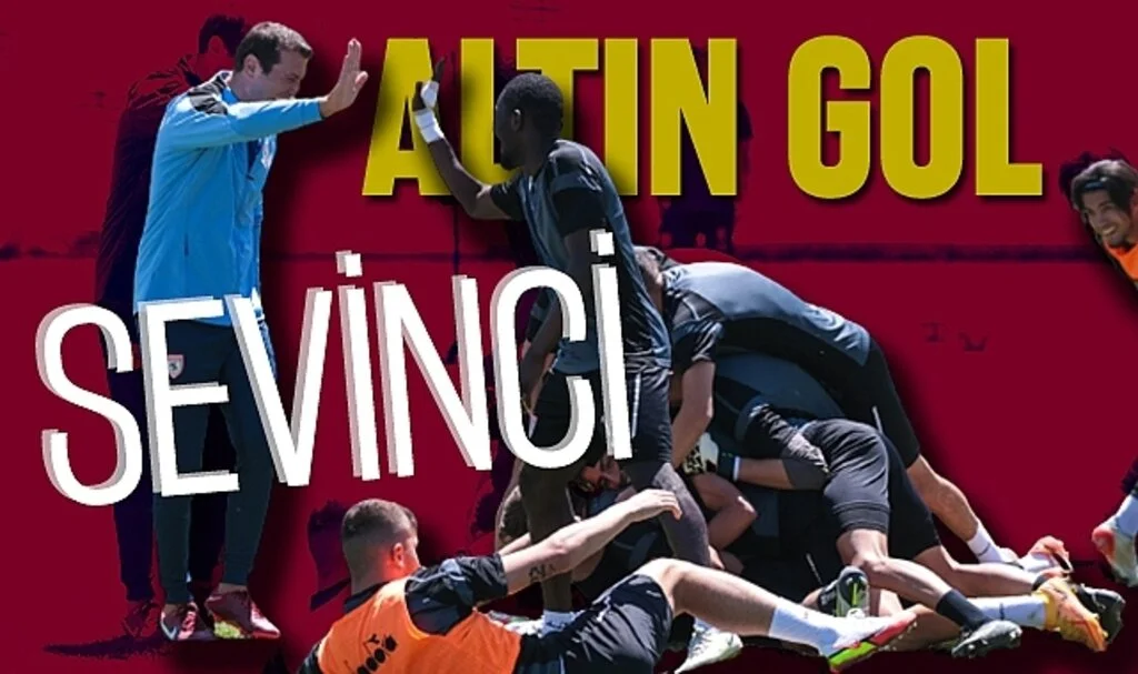 Samsunsporlu Futbolcuların Altın Gol Sevinci
