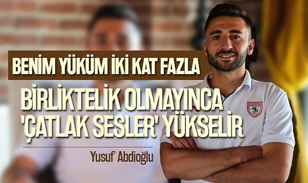 Samsunsporlu Yusuf Abdioğlu: 'Bu Şehrin Benden Beklentisi Var'