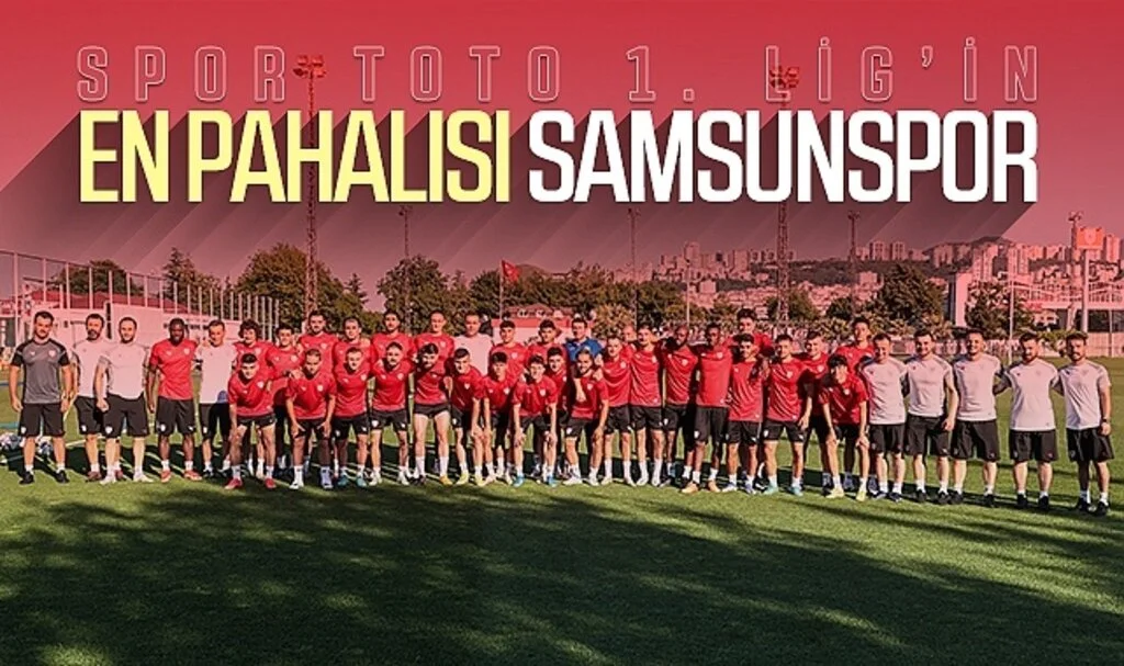 Spor Toto 1. Lig'in en pahalı takımı Samsunspor