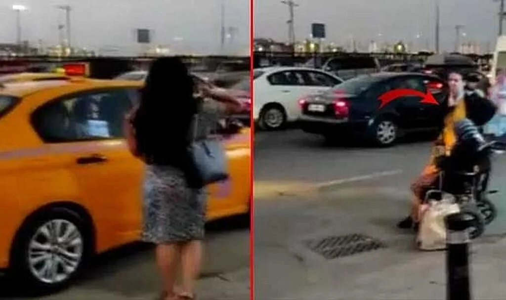 Taksicinin vicdansızlığı pes dedirtti! Turistler için engelli ve yaşlı kadını taksiye almadı
