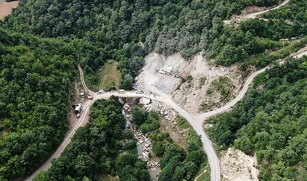 Tekkeköy’de grup yolu çalışması sürüyor
