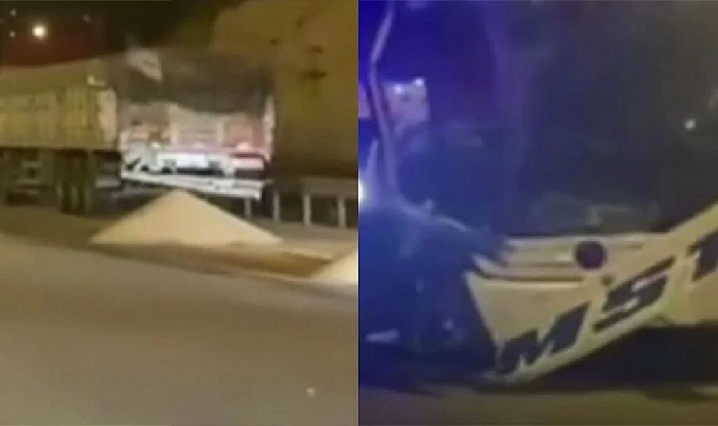 Yolcu otobüsü tıra arkadan çarptı: 1 ölü, 11 yaralı