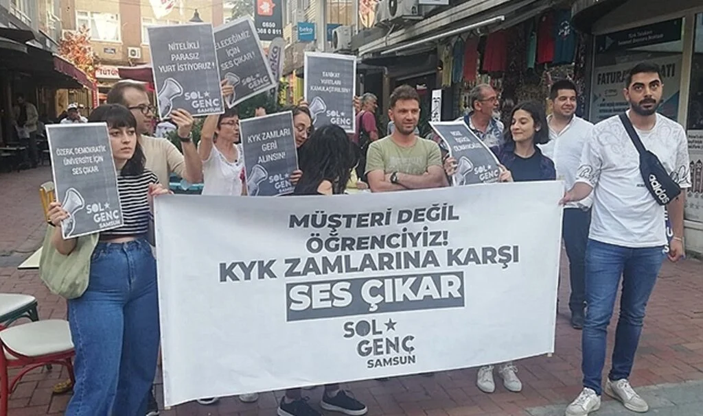 Yurt zamlarına öğrencilerden tepki 