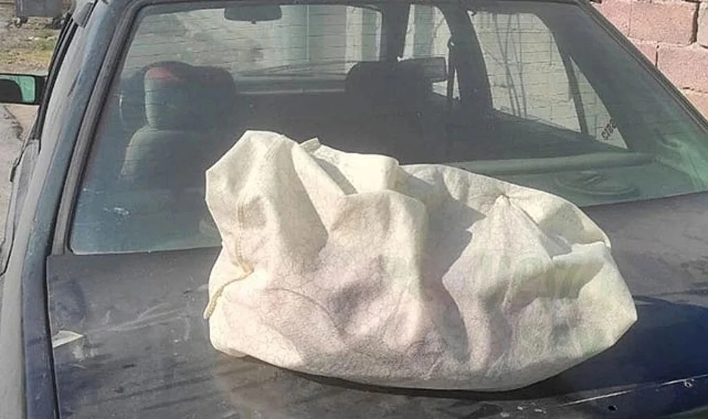 30 derecelik sıcaklıkta yeni doğan bebeği bez torba içinde araba bagajının üzerine terk ettiler
