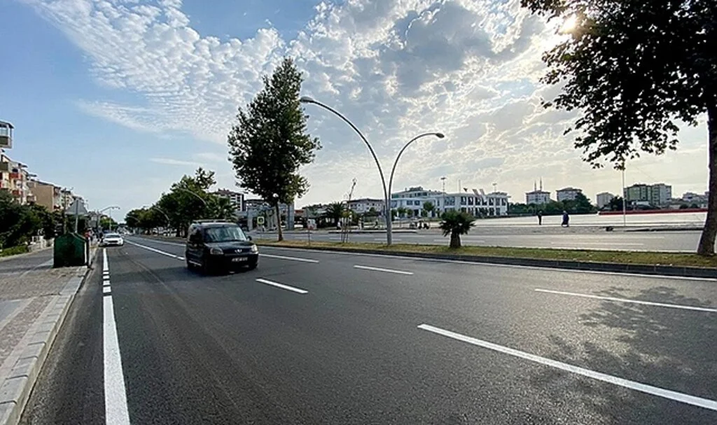 Atakum Alparslan Bulvarı yenilendi