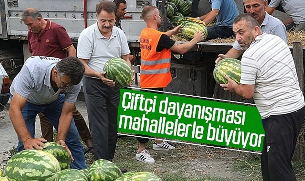 Atakum'da çiftçi dayanışması mahallelerle büyüyor