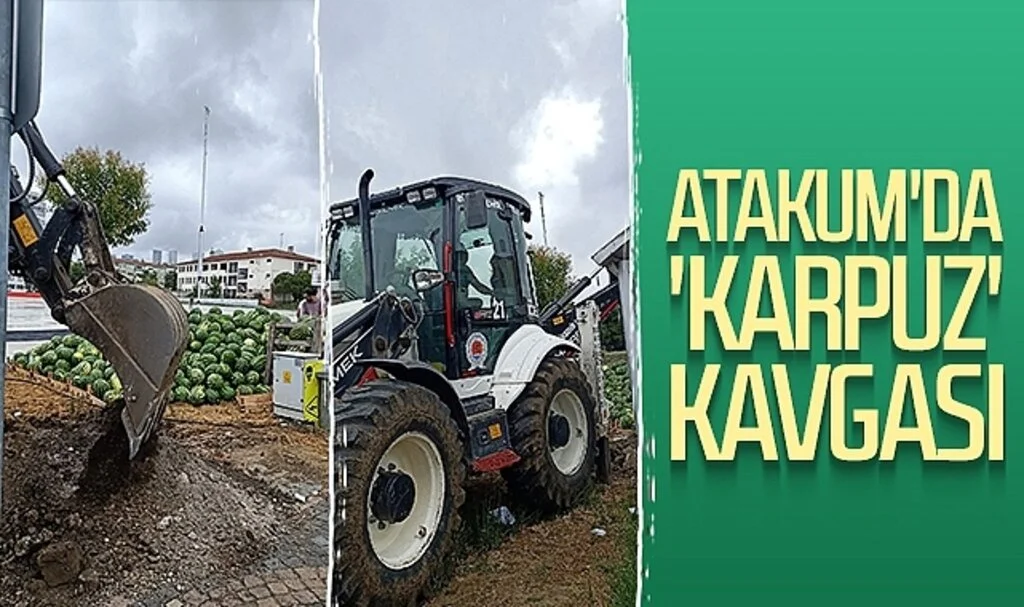 Atakum'da karpuz kavgası