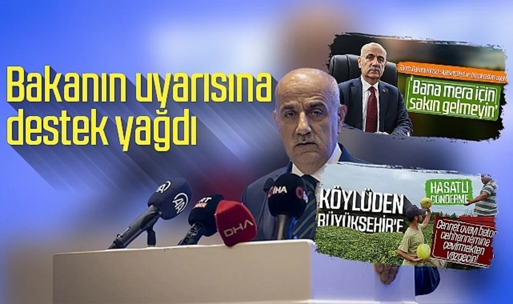 Bakan Vahit Kirişçi'nin uyarısına destek yağdı