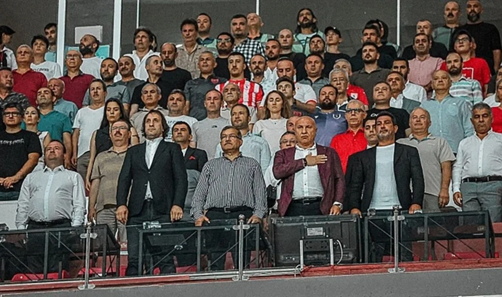 Başkanlar maçı birlikte izledi