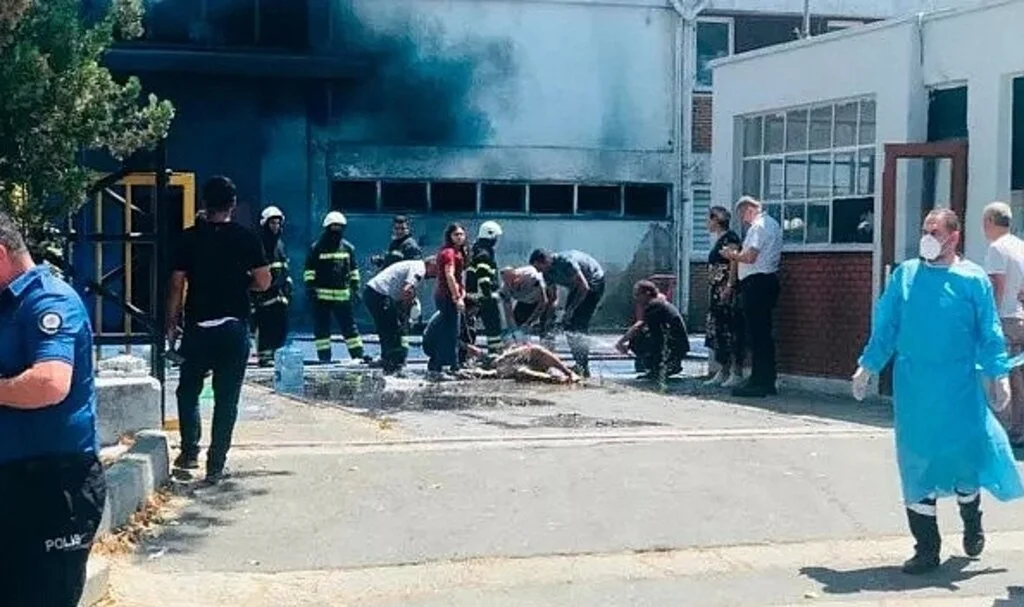 Boya fabrikasında patlama: 1'i ağır 3 kişi yaralı