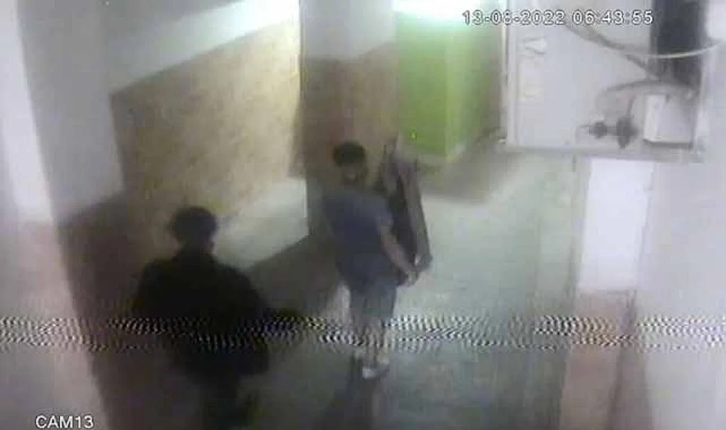 Camide LCD televizyonu çalındığı anlar kamerada