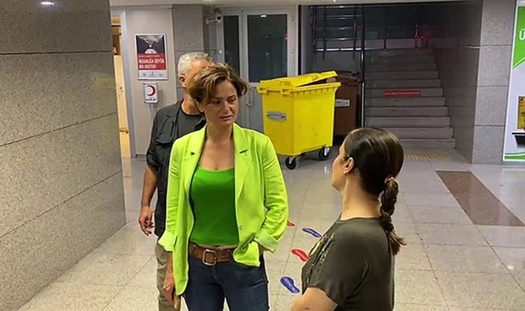 Canan Kaftancıoğlu ifade vermek üzere Çağlayan Adliyesine geldi