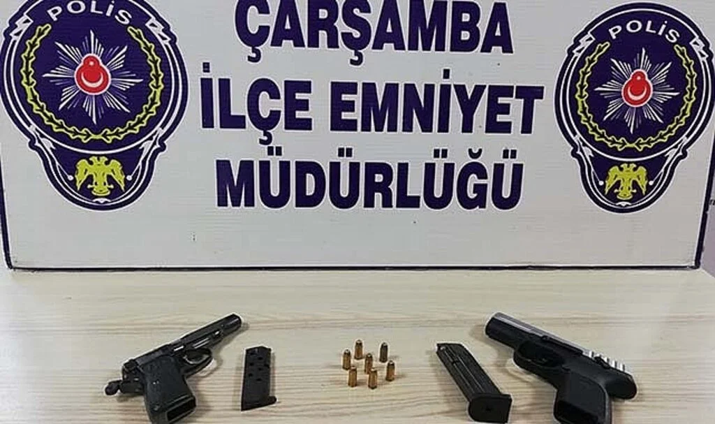 Çarşamba'da Ruhsatsız Silah Ele Geçirildi