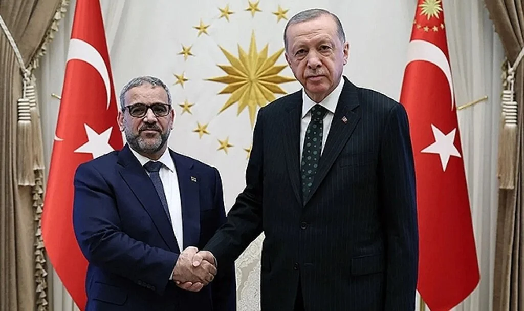 Cumhurbaşkanı Erdoğan, Libya Yüksek Devlet Konseyi Başkanı Halid Ammar el-Mişri'yi kabul etti