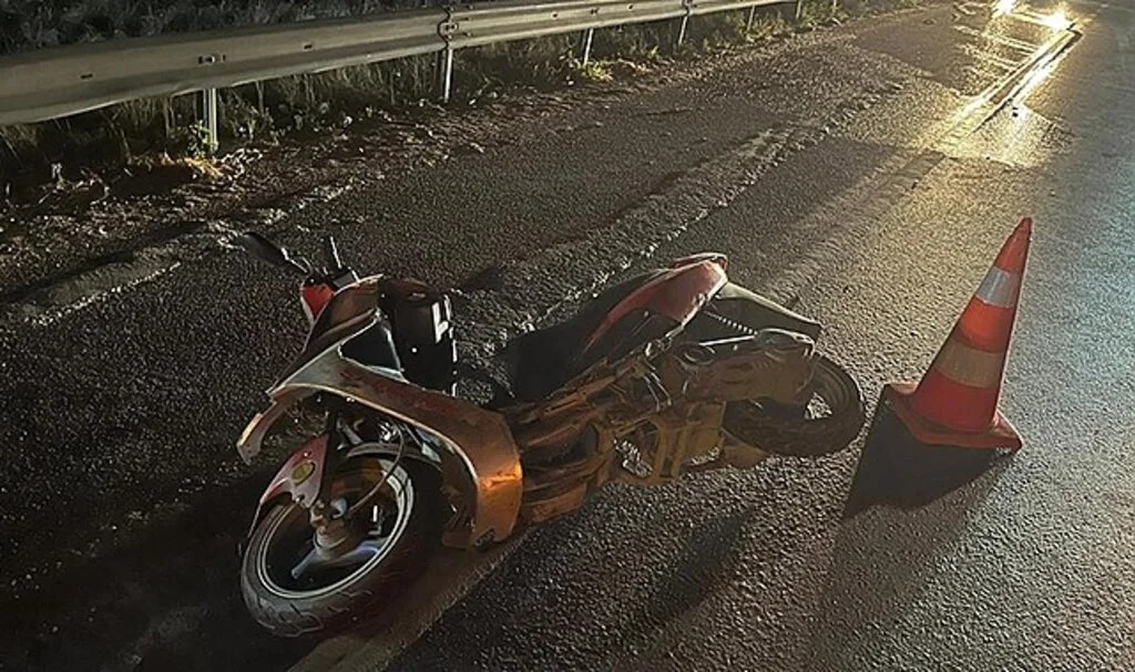 D-650’de cip ile motosiklet çarpıştı: 1 ağır yaralı