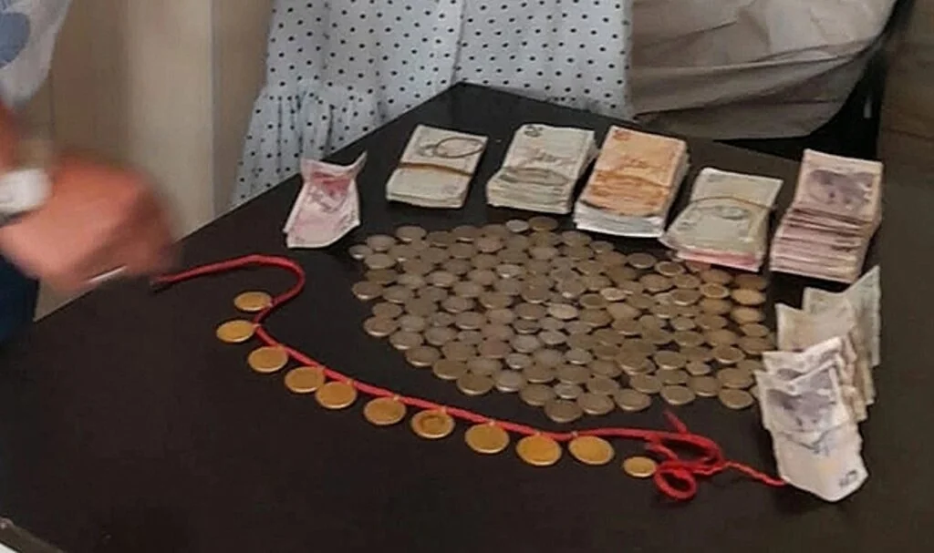 Dilenci kadının üzerinden  servet çıktı!