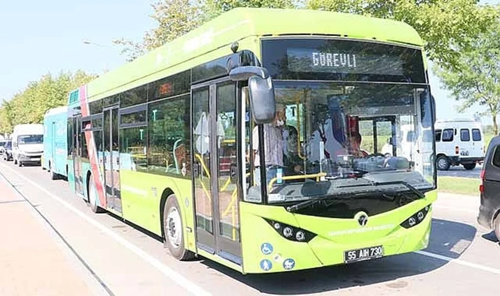 Elektrikli otobüsler TEKNOFEST ile yolcu taşımaya başladı